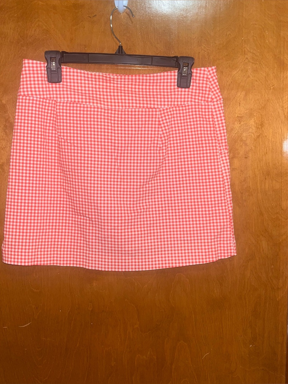 Zac and Rachel Red Gingham Mini Skort- Women's Classic Check Skort